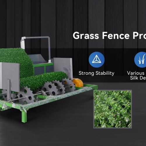 Grass fence making machine